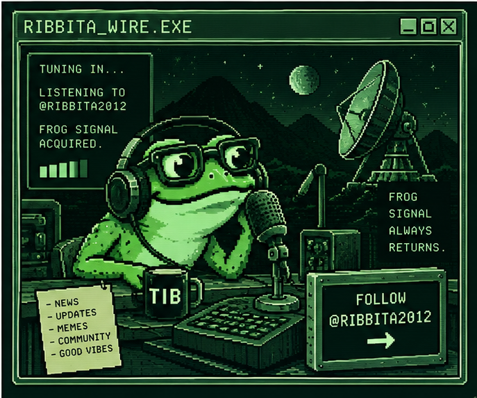 Ribbita Wire retro radio frog